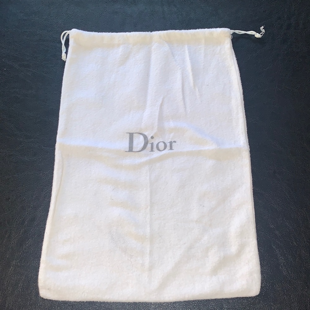Dior drawstring dust bag